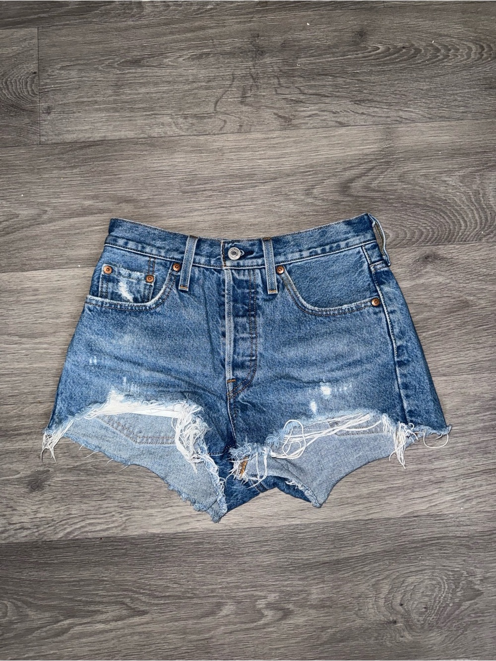 Levi's Ripped Shorts - Picture 3 of 5
